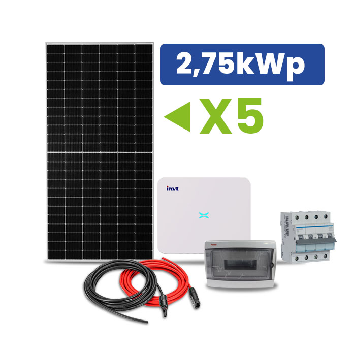 Kit Fotovoltaico Trifásico ON-GRID 2,75kWp