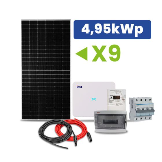 Kit Fotovoltaico Trifásico ON-GRID 4,95kWp