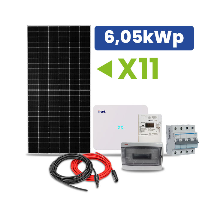 Kit Fotovoltaico Trifásico ON-GRID 6,05kWp